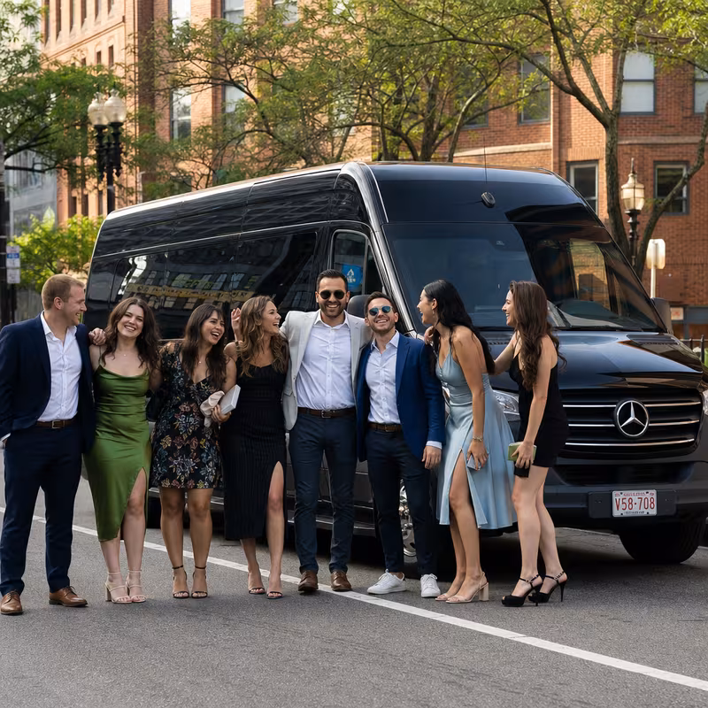 Boston Bachelor & Bachelorette Transportation fleet vehicle