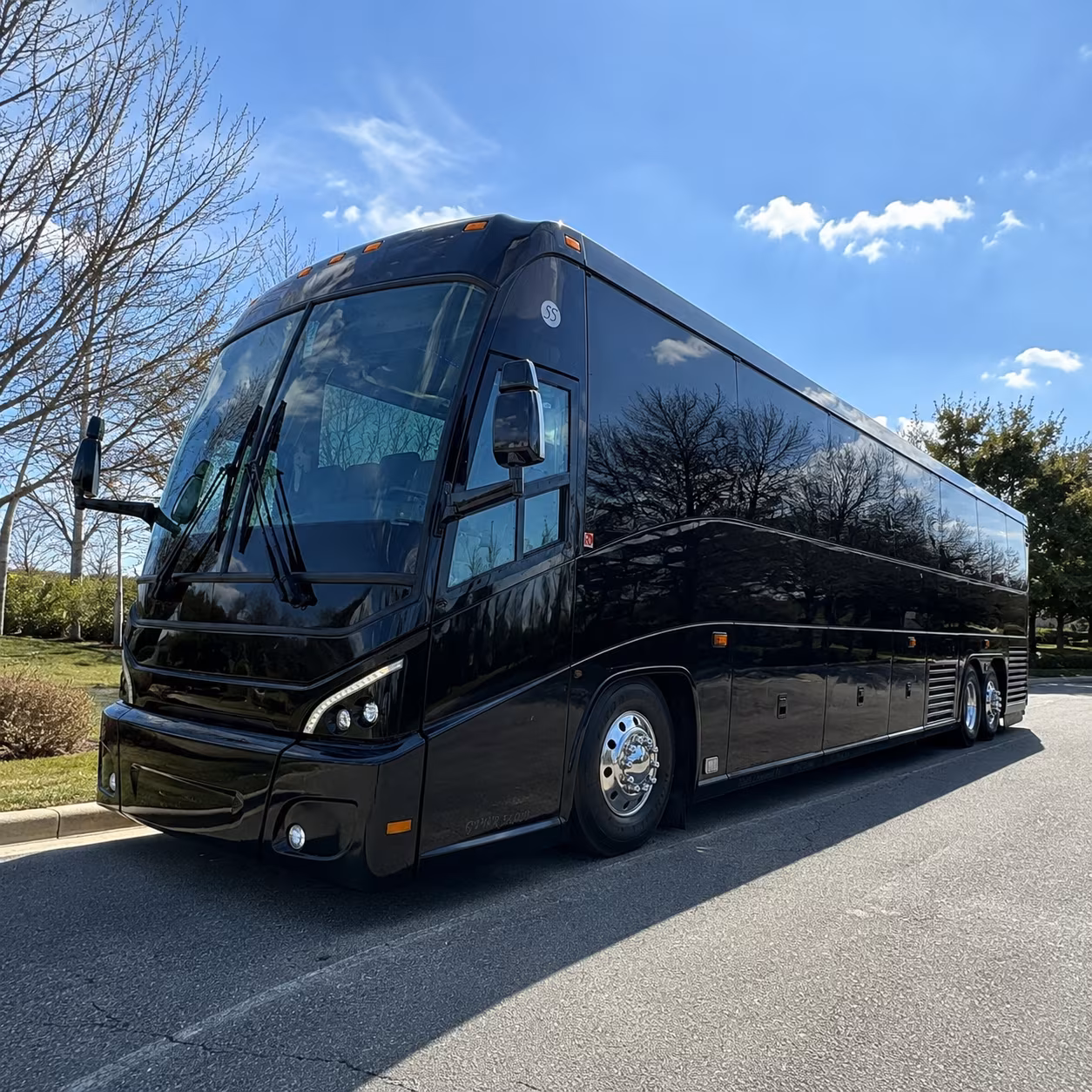 Boston Airport Shuttle & Transportation party bus exterior
