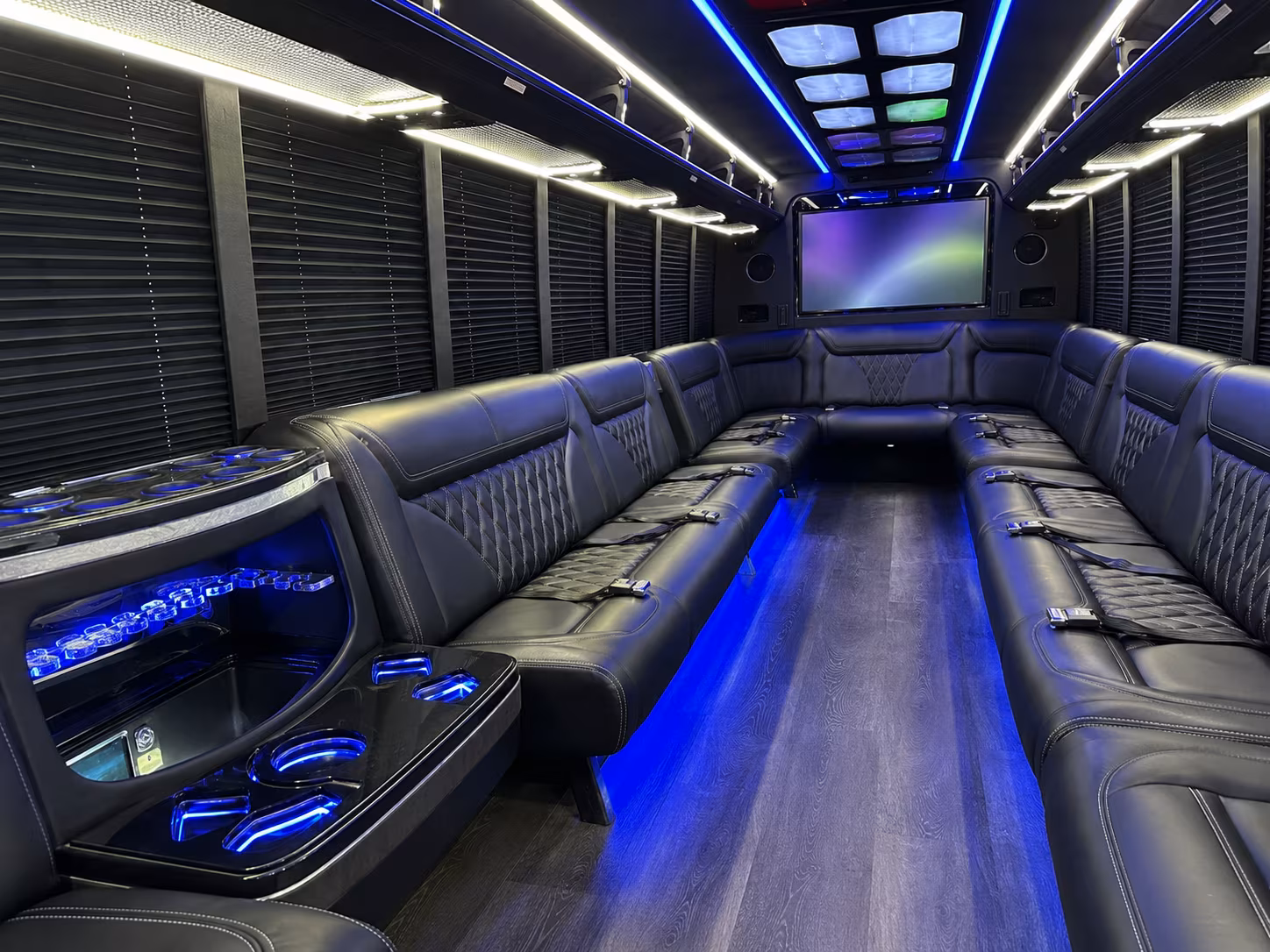Boston Bachelor & Bachelorette Transportation party bus exterior