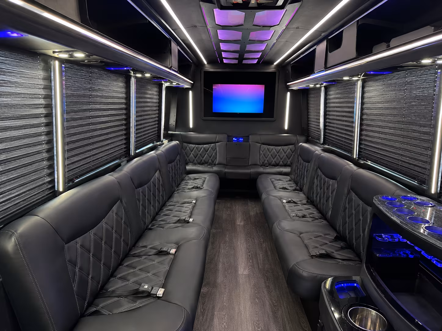 Boston Birthday, Sweet 16, & Quinceañera Transportation party bus exterior