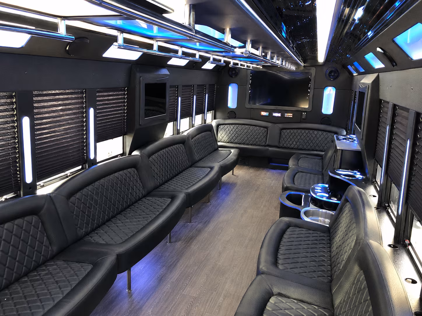 Boston Birthday, Sweet 16, & Quinceañera Transportation party bus exterior