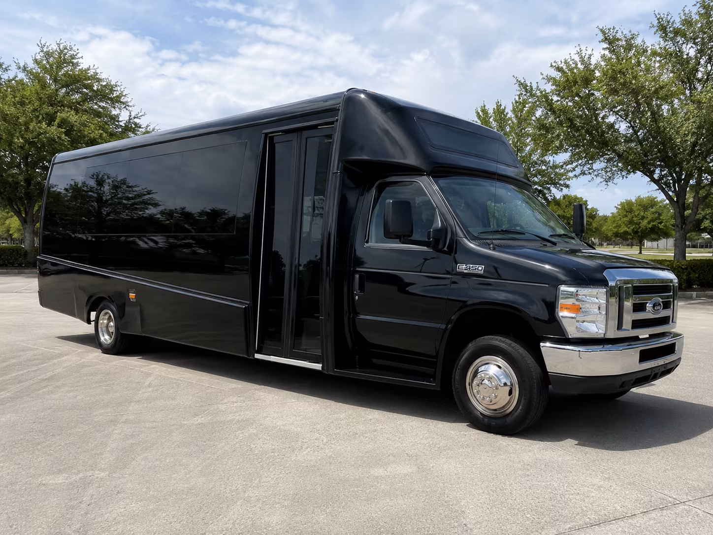 Boston Corporate Transportation party bus exterior