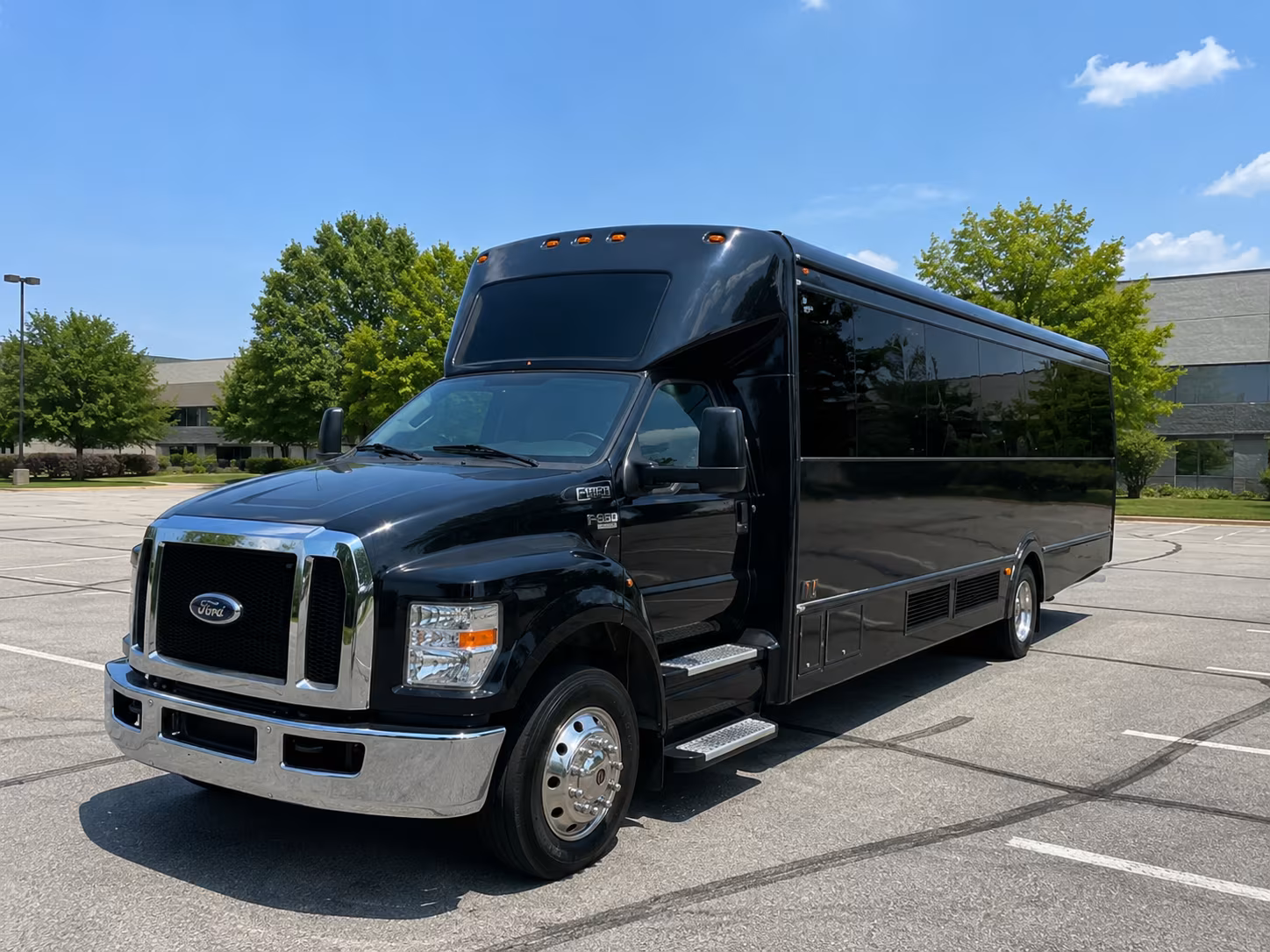 Boston Private Event Transportation party bus exterior