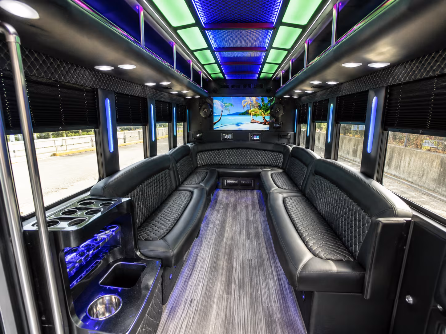 Boston Prom & Homecoming Transportation party bus exterior