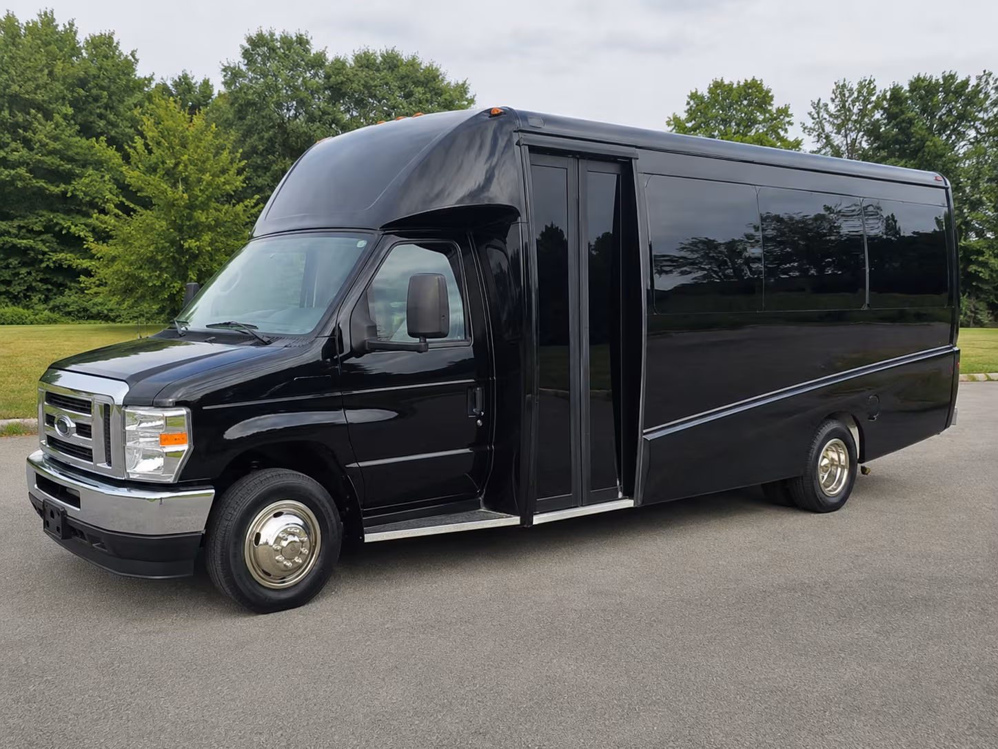 Boston School Event Transportation party bus exterior