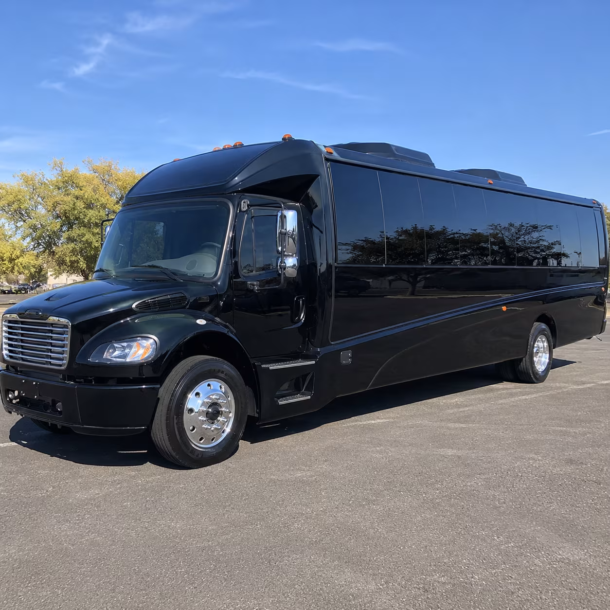 Boston School Event Transportation party bus exterior