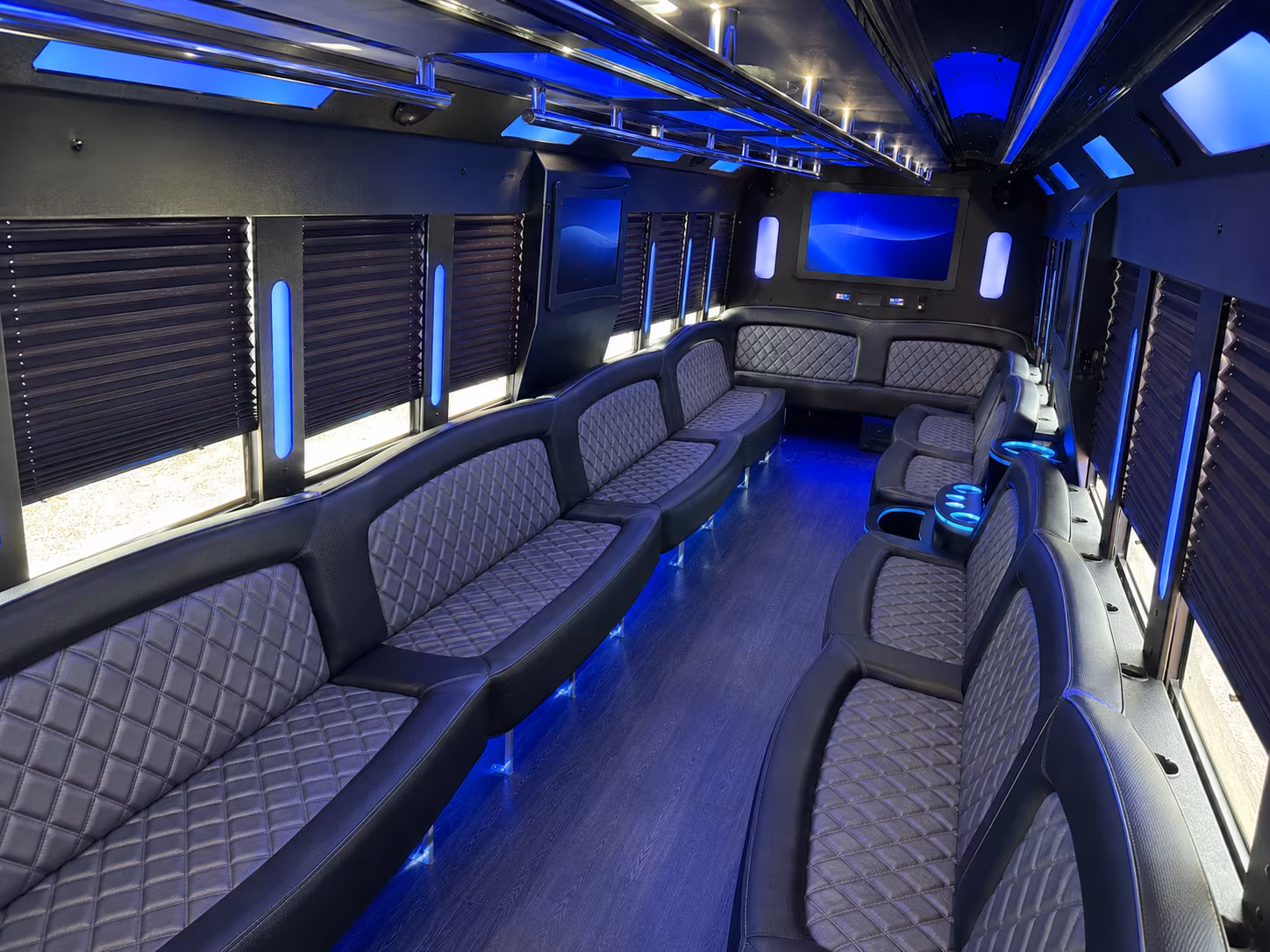 Boston Sporting Event Transportation party bus exterior