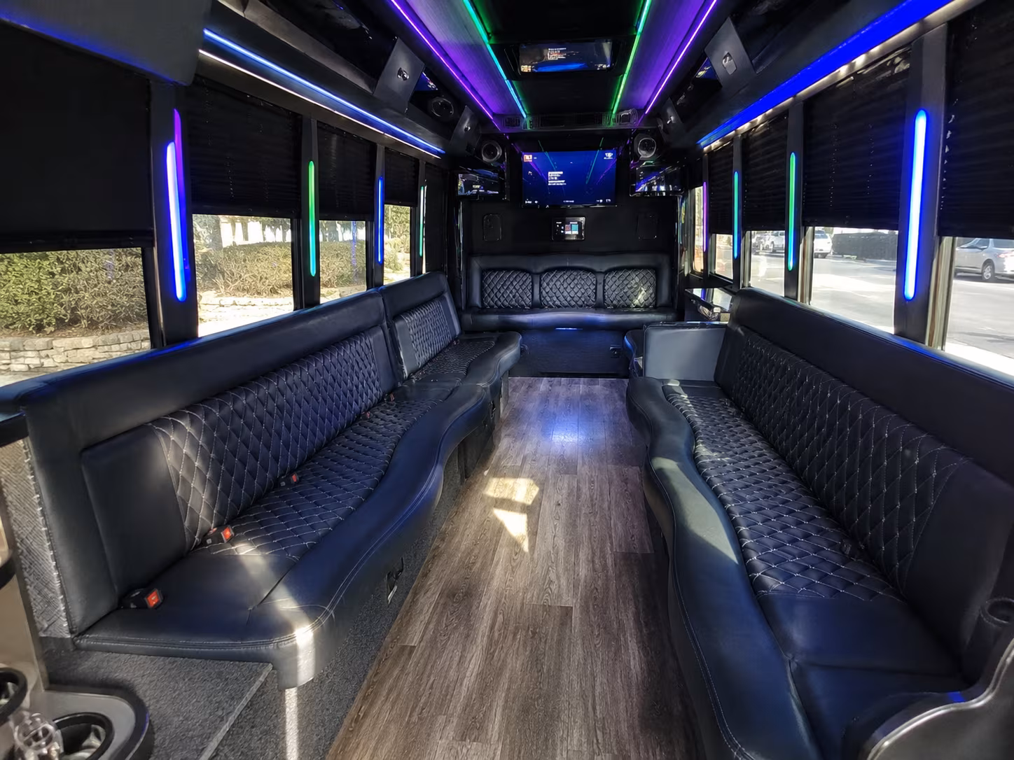 Boston Wedding Transportation party bus exterior