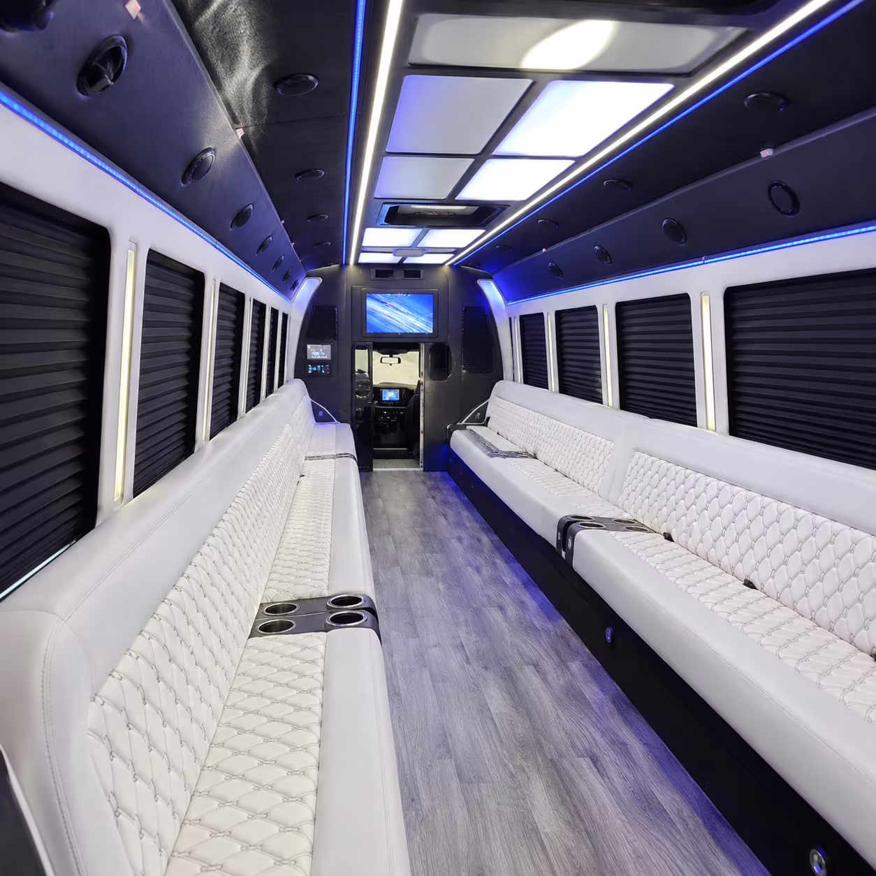 Boston Wedding Transportation party bus exterior