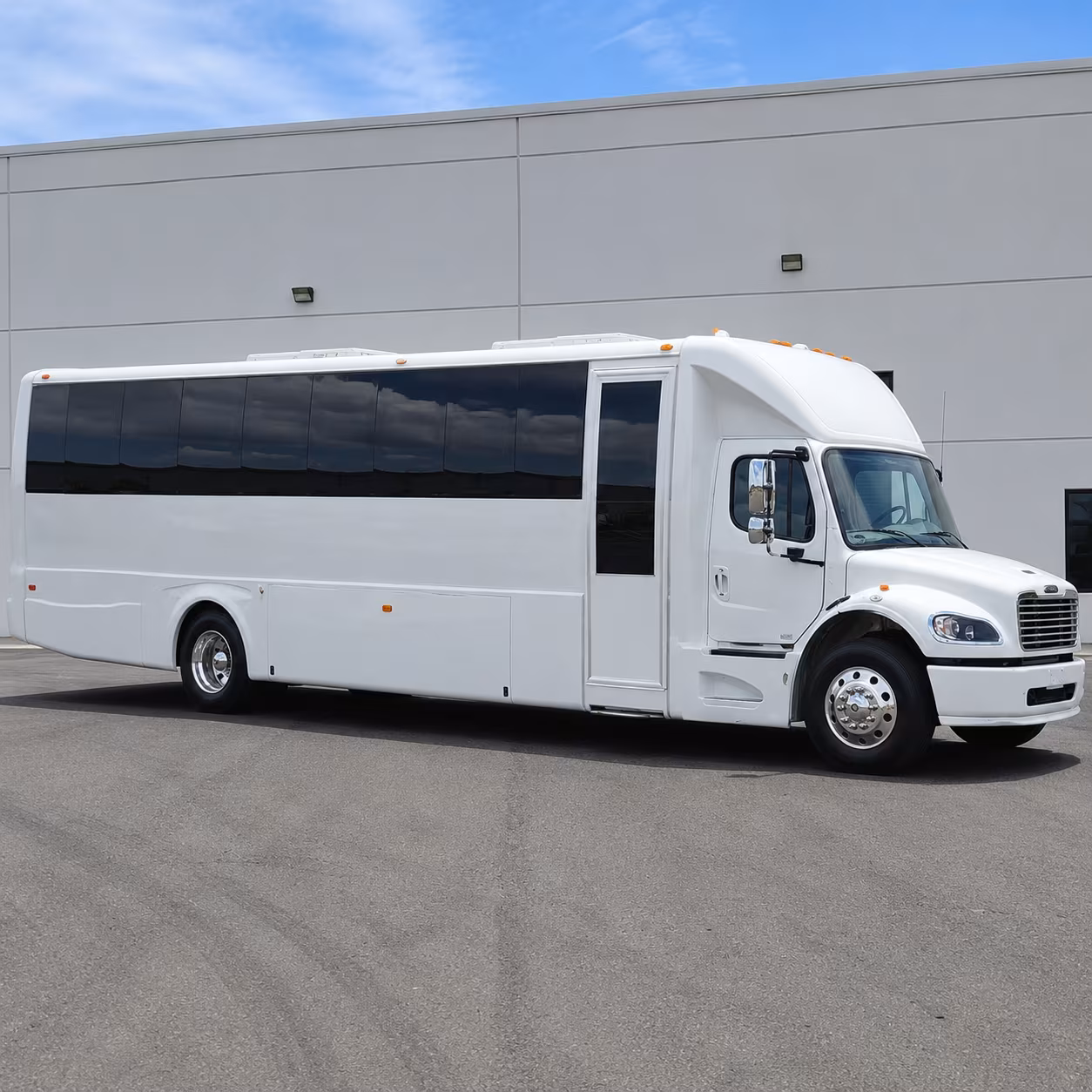 Passenger seating aboard a party bus rental serving Boston