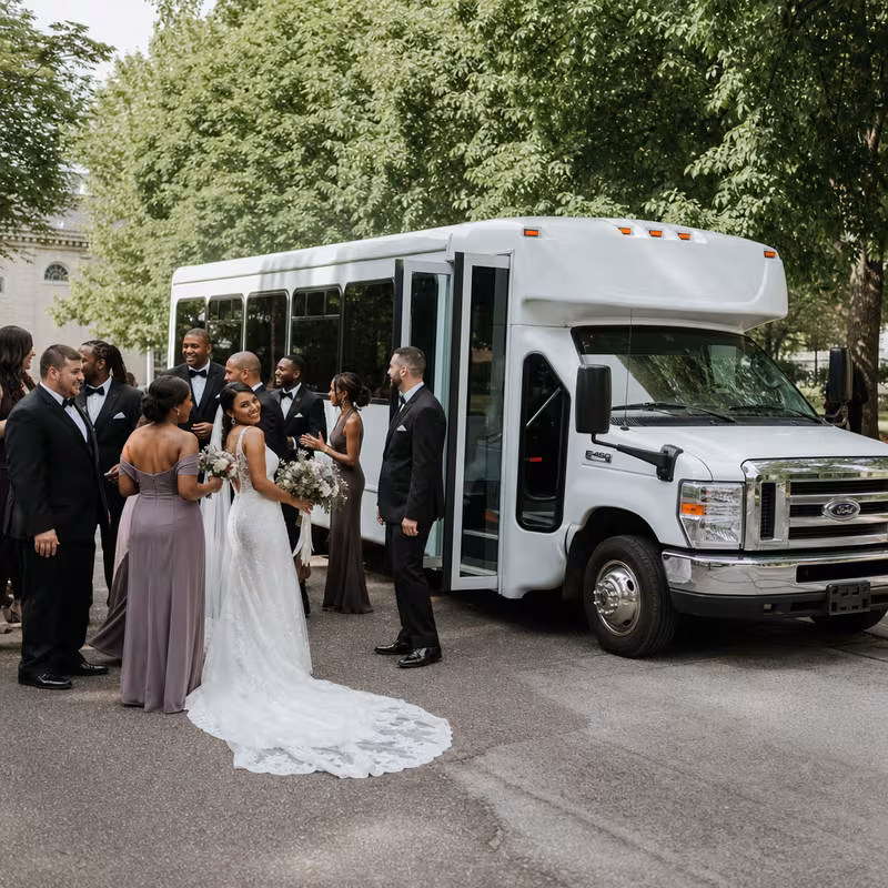 Boston Wedding Transportation fleet vehicle