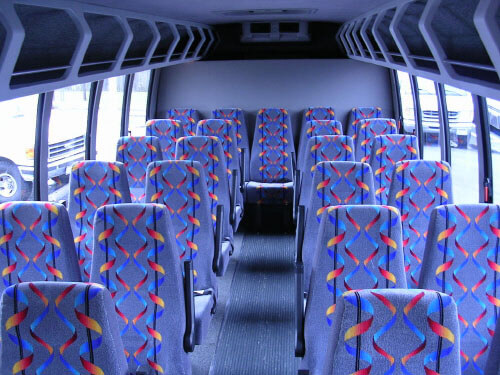 Fall River 24 Passenger Mini Bus Interior