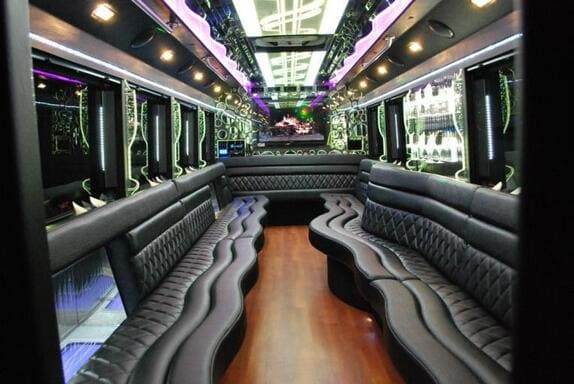 Lowell 25 Passenger Limo bus Interior
