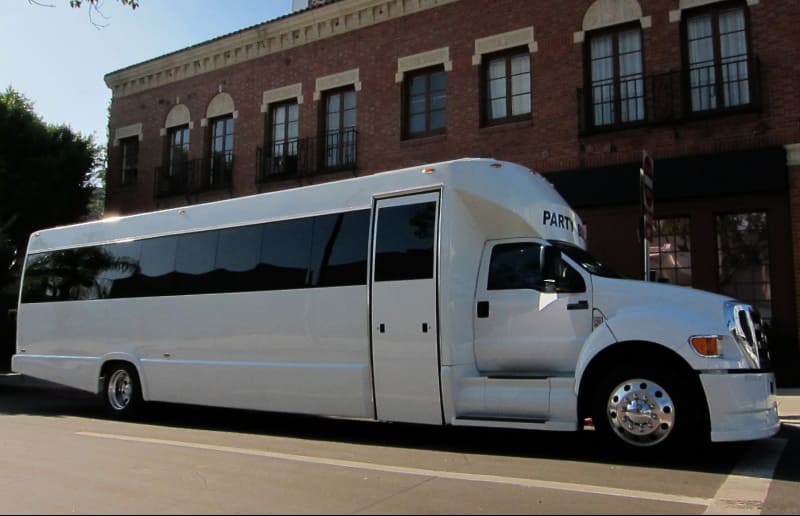 Cambridge 30 Passenger Party Bus White