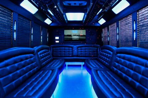 Lynn 36 Passenger Party Bus Interior