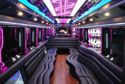 Brockton 50 Passenger Party Bus Interior
